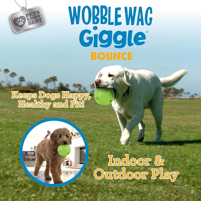Wobble Wag Giggle Bounce Interactive Dog Toy- Sound Making Bouncing Ball - Image 4