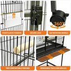Large Bird Cage, 62.6" H Big Bird Cage - Image 6