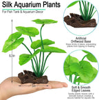 MyLifeUNIT Fish Tank Decor, Silk Aquarium Plants and Hideaway Rock Cave Decor - Image 5