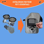 Expandable Pet Backpack Carrier – Dog & Cat, Bonus 2 Collapsible Pet Bowls - Image 10