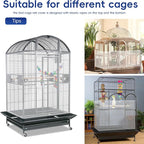 Adjustable Birdcage Seed Feather Catcher Bird Cage Net Cover Soft Skirt Guard - Image 4