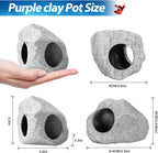 CousDUoBe 10Pcs Aquarium Hideaway Rock Cave Fish Tank Decorations quarium - Image 2
