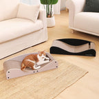 FUKUMARU Cardboard Cat Scratcher Bed, Extra Long 29.1 Inch Cat Scratch Bed - Image 9