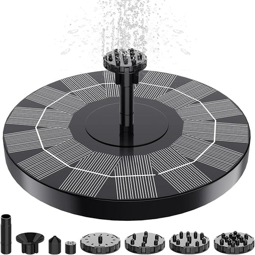 2.5W Solar Bird Bath Fountain Pump, Solar Fountains, Solar Powered Water by Unknown