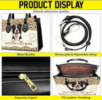 Personalized Pet Mom Leather Handbag – Custom Name Dog Cat Photo Purse - Image 4