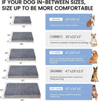 Orthopedic Memory Foam Bed for Medium Dogs, Cooling Crate Mat - Image 5