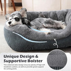INVENHO Dog Beds for Small Medium Dogs Washable, Calming Orthopedic Warming - Image 3