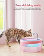 Pink Cat Water Fountain:108oz/3.2L Cat Fountain Super Silent Pet Water Fountain - Image 7