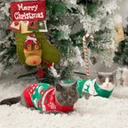 Stretchy Cat Christmas Sweater - Image 2