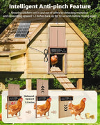 2025 Upgrade 7W Solar Power Chicken Door, Pet Deluxe Automatic Chicken Coop Door - Image 3
