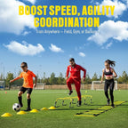 Agility Ladder, Soccer Football Training Equipment Set - 20ft Speed Ladder - Image 3