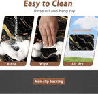 Marble Pet Feeding Mat, Non-Slip Rubber Backing Mat, Cat Dog Accessories - Image 4