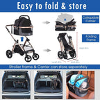 HPZ Pet Rover Prime 3-in-1 Luxury Dog/Cat Stroller - Image 6
