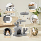 33 Inch Small Cat Tree Tower, Cat Tree - Image 2