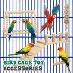 10 Pcs Parrot Swing Toys and Bird Perches Platform - Image 6