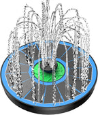 Yzert Solar Fountain Full Glass Panel No Battery, 3.5W Solar Bird Bath Fountains by Yzert