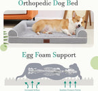 Orthopedic Dog Beds for Small Medium Dogs, Waterproof Lined Egg Crate Foam Pet - Image 2