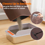 Jumbo Cat Litter Mat, 46x26 Inches Double Layer Honeycomb Litter Trapping Mat - Image 5