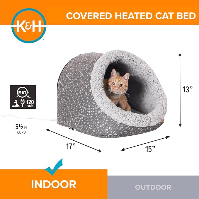 K&H Pet Products Heated Cat Bed - Image 2