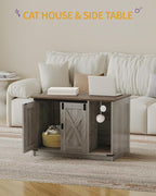 Cat Litter Box Enclosure, Hidden Litter Box Cabinet Furniture - Image 2