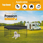 Dog Pen Pet Playpen Dog Fence Pad Indoor Foldable Metal Wire Exercise Puppy - Image 3