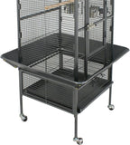 ZENY 61-inch Playtop Parrot Bird Cages, Wrought Iron Large Birdcage - Image 7