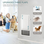 XL Pet Door for Wall Dog Door, 3-Flap XLarge Doggie Door for Exterior Wall - Image 3