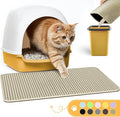 Cat Litter Mat - 23.2'' x 14.6'' Small Litter Trapping Mat, Waterproof by Powools