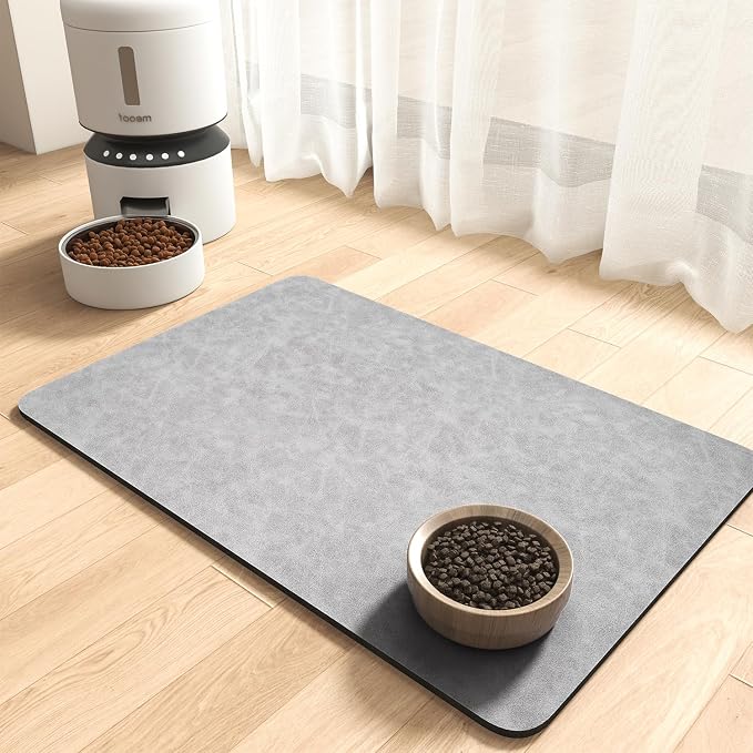 MontVoo-Absorbent Pet Feeding Mat-No Stains Pet Mat by MontVoo