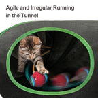 Interactive Cat Toys Ball Fast Rolling in Cat Tunnel – Motion-Activated Ball in - Image 3