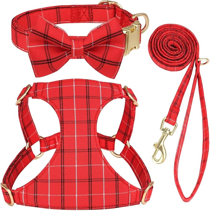 Beirui Cute Extra Small Dog Harness Collar and Leash Set by Beirui