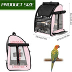 SUERTREE Bird Carrier Bag with Indestructible Stainless Steel Mesh, Bird Travel - Image 6