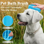 2PCS Dog Bath Brush Set | Adjustable Handle Dog Scrubber - Image 4