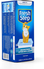 Fresh Step Jumbo Drawstring Cat Litter Box Liners, Scented Heavy Duty Kitty - Image 3
