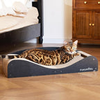 FUKUMARU Cardboard Cat Scratcher Bed, Extra Long 29.1 Inch Cat Scratch Bed by FUKUMARU
