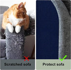 Cat Scratch Couch Furniture Protector, Adhesive Cat Scratch Pad Deterrent - Image 3
