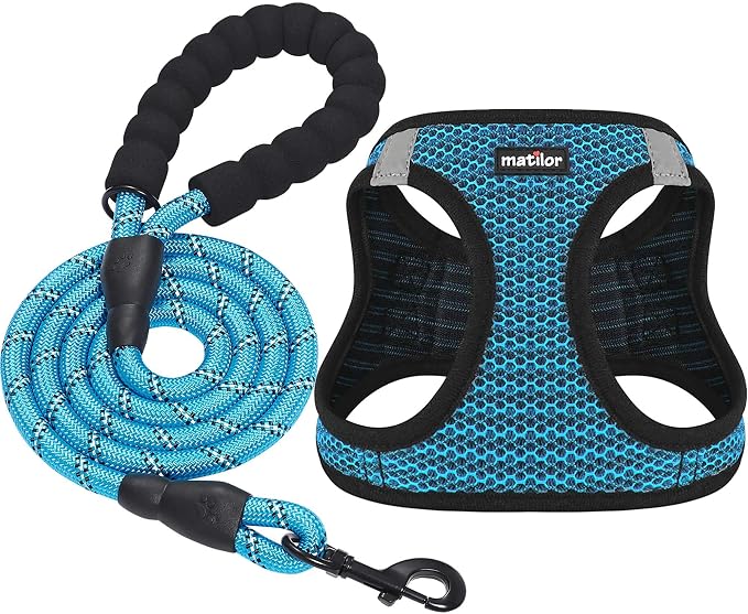 Dog Harness Step-in Breathable Puppy Cat Dog Vest Harnesses by matilor