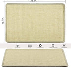 Cat Scratcher Mat, 23.6x15.7' Natural Sisal Scratching Pad - Image 2