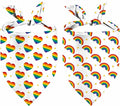 Rainbow Dog Bandanas Love is Love Pride Triangle Bibs Dog Paw Pet Scarf by Unknown