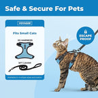 Voyager Escape-Proof Step-in Lock Cat Harness & 5ft Neoprene-Handle Leash Set - Image 2