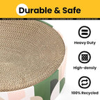 Cat Scratcher Cardboard, 2 in 1 Oval Cat Scratch Pad Bowl - Image 5