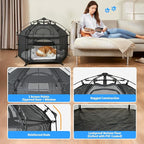 EighteenTek® Catio Outdoor Cat Enclosure 3-Tier Pop up Cat Tent Playpen | - Image 5