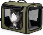 Pecute Dog Car Carrier Light Weight 19.7×16.9×14.8in, Dog Carrier Easy to by pecute