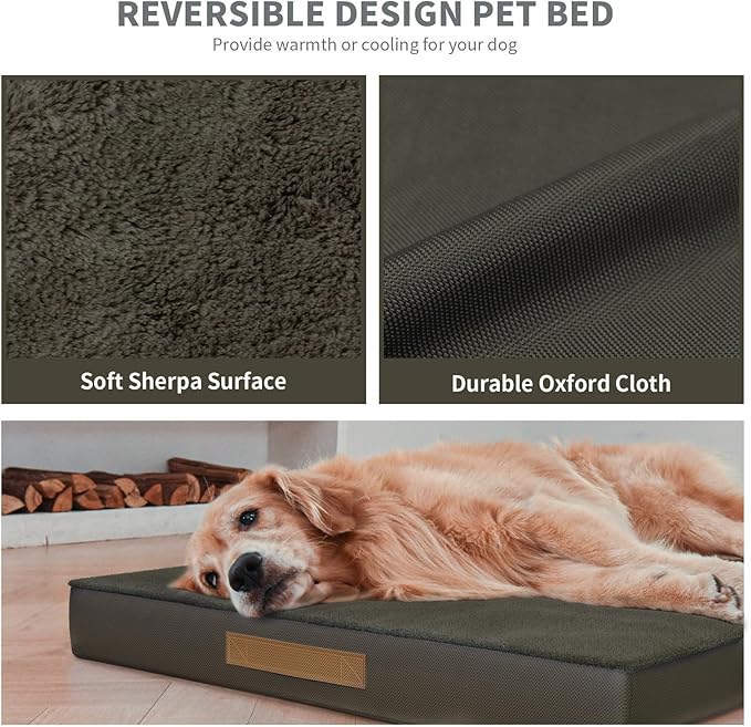 Orthopedic Dog Crate Bed for Extra Large Dogs, XXL Waterproof Comfort Pet Bed - Image 7