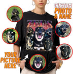 IZI POD Custom Dog Shirt for Women, Personalized Pet Face Photo Shirt, Bootleg - Image 3