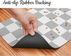 Ralxion Checkered Dog Feeding Mat, Absorbent Mats - Image 5