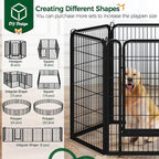Yaheetech Dog Playpen Outdoor, 40 inch 12 Panels Dog Pen Indoor Heavy Duty - Image 4