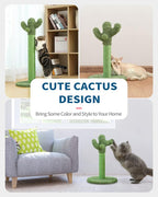 Made4Pets Cat Scratching Post, 21.7" Cactus Cat Scratcher Kitten Scratching Post - Image 8