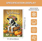 Fall Garden Flag Welcome Calf Animal Garden Flag Farm 12x18 Inch Double Sided - Image 3