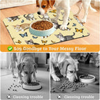 Dog Bowl Mat, Cute Cats Pet Feeding Mat - Image 4